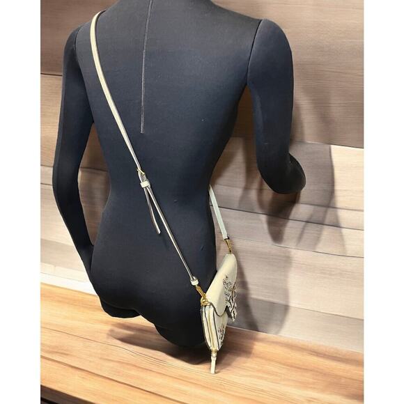 Tory Burch McGraw Embellished Leather Wallet Crossbody - Picture 9 of 12